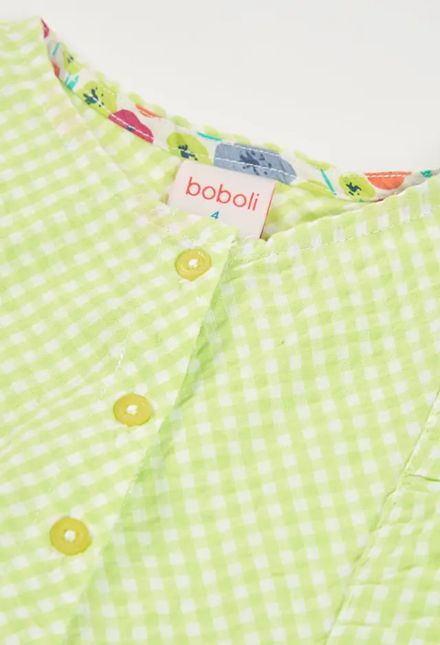 Boboli Poplin φόρεμα check για κορίτσι 313175-9802 3