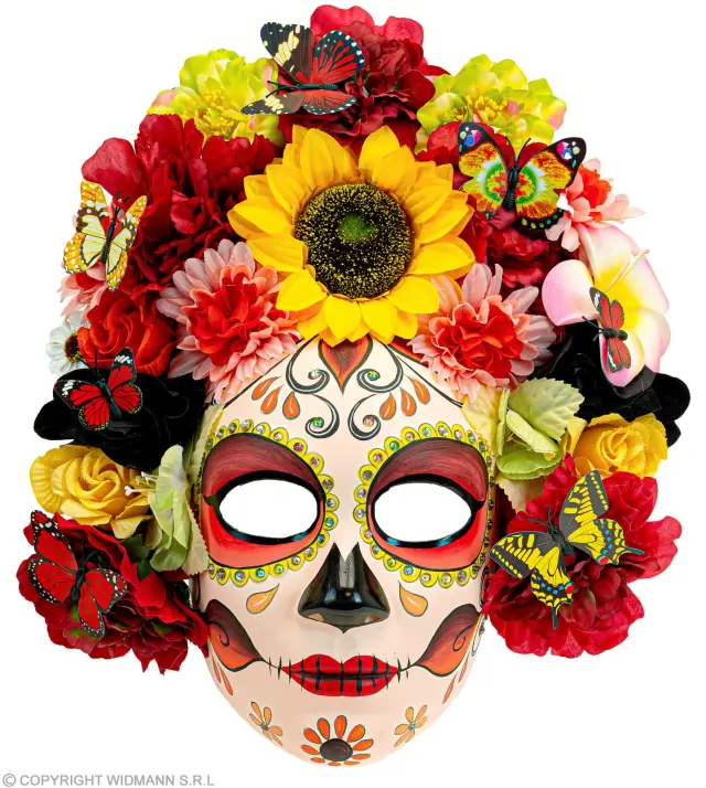 Αποκριάτικο Αξεσουάρ Μάσκα Dia de Los Muertos (Widmann) (W-08461)