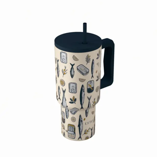 Estia Θερμός Straw Tumbler Xl Save The Aegean 900Ml Salt Life 2