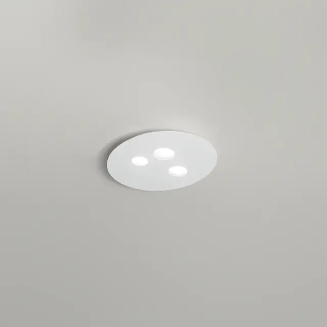 LUNA P/P φωτιστικό τοίχου oval 47x40 Άσπρο