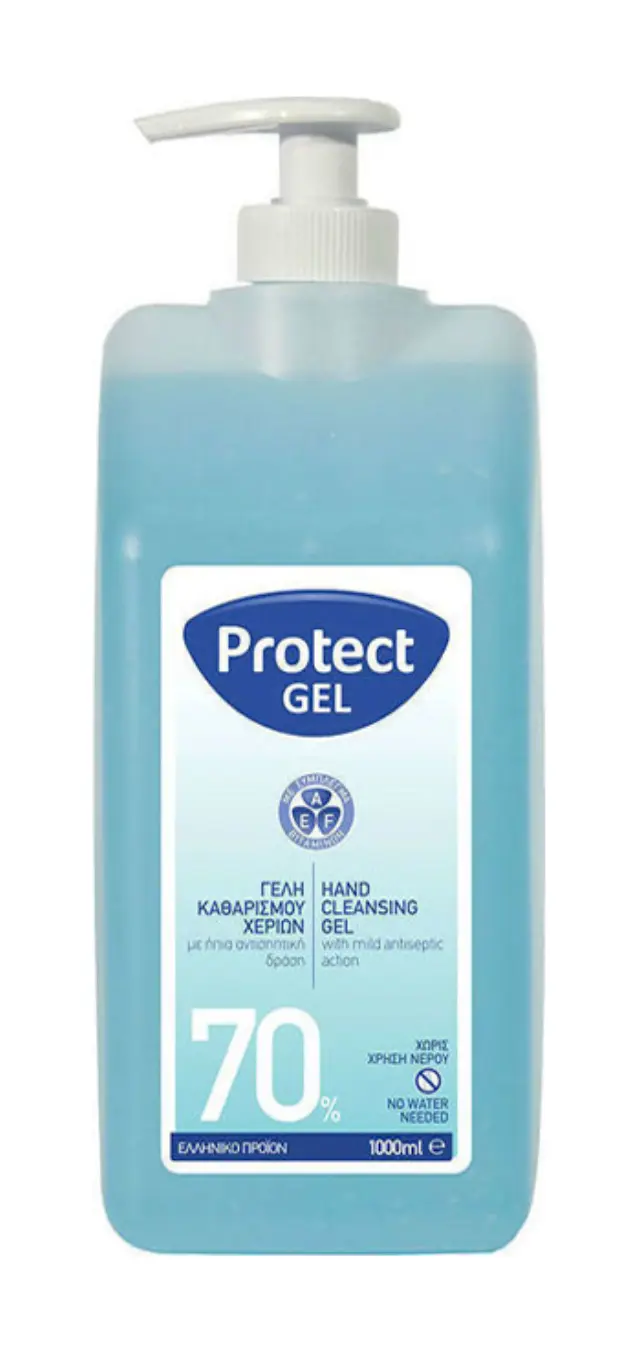 Protect Gel Καθαρισμού Χεριών με ανλτία 1000ml
