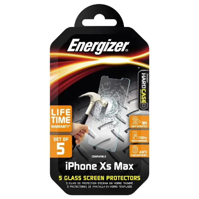 Tempered Glass Energizer Hard Case Professional 9H Anti Fingerprint για Apple iPhone Xs Max 11 Pro Max 5τεμ. 2