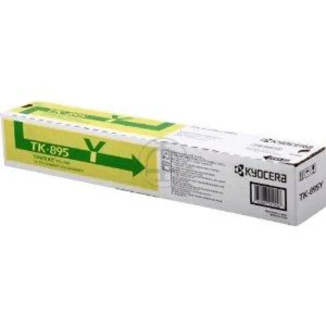 Kyocera TK-895Y Γνήσιο Toner Laser Εκτυπωτή Κίτρινο 6000 Σελίδων (1T02K0ANL0)