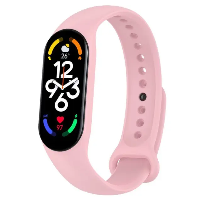 Λουράκι Σιλικόνης για Mi Band 5/6/7 - Ροζ ΟΕΜ
