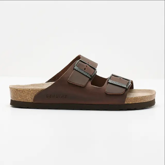 Genuins Πέδιλα Unisex δέρμα Καφέ GEN/HAWAII APURE HABANA