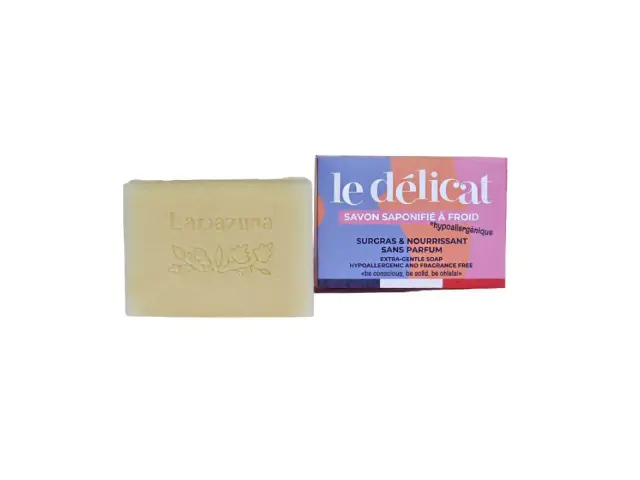 Lamazuna Extra Gentle Soap Le Délicat – Φυσικό, Yποαλλεργικό, Σαπούνι Πολύ Απαλού Καθαρισμού Για Όλους Τους Τύπους Δέρματος