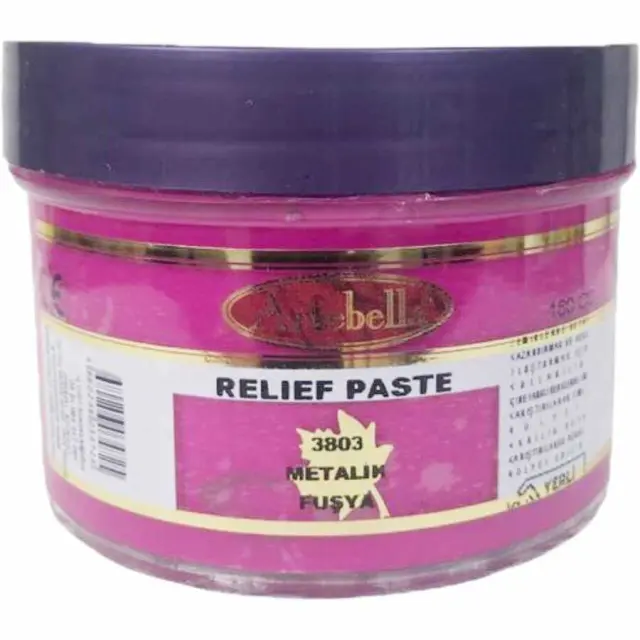 Artebella Μεταλλικη Πάστα Relief - 3803 Fuchsia - 160ml