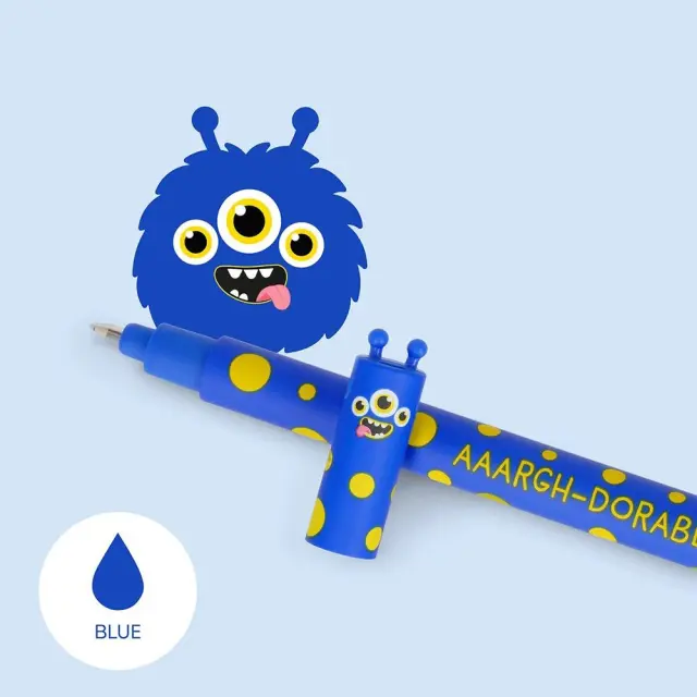 Legami Erasable Στυλό Gel με Μπλε Μελάνι Monster / EPBLU56 (Legami) 3