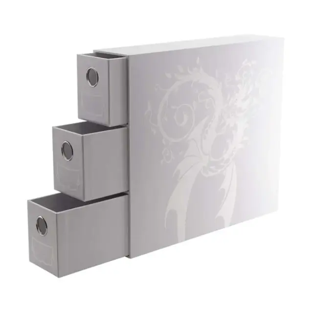 Dragon Shield Storage - Card Drawers Fortress - Vertical - 3 XL - White