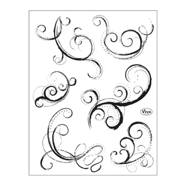 Σφραγίδα Viva Decor „ Curliecue II“ 14 x 18 cm