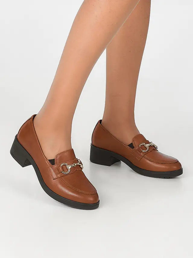Imac Μοκασίνια-Loafers Γυναικείο δέρμα Καφέ IMA/455270 COGNAC 2