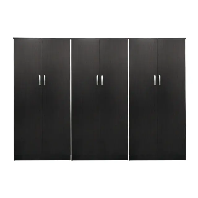 Ντουλάπα εξάφυλλη Athos pakoworld wenge 240x42x180εκ 3