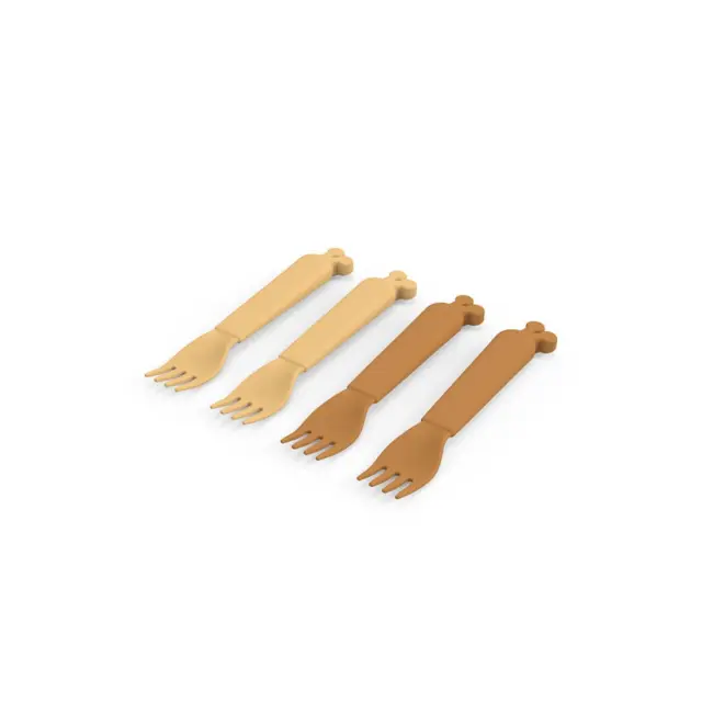 Σετ 4 τμχ πηρουνάκια Raffi Mustard BR76682 2