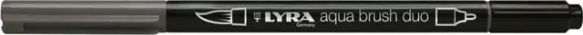 Μαρκαδόρος Πινέλο Lyra Aqua Brush Duo Warm Grey Silver/ 6520196 (Lyra)