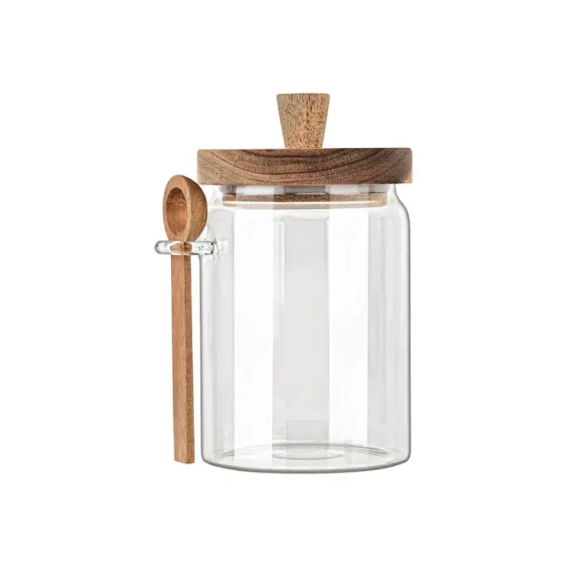 Estia Δοχείο Αποθήκευσης Allure Γυάλινο 850Ml 9.7X12X17Cm Με Κουτάλι