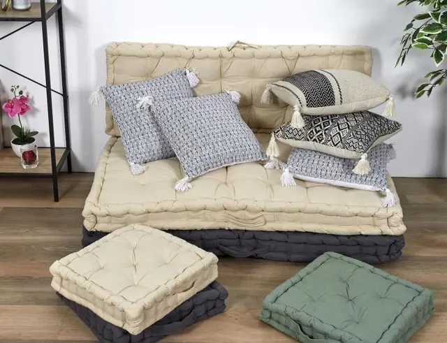 Διακοσμητικό Μαξιλάρι Tribal Home Deco Factory με κρόσσια και διαστάσεις 40x40cm TX8516 2