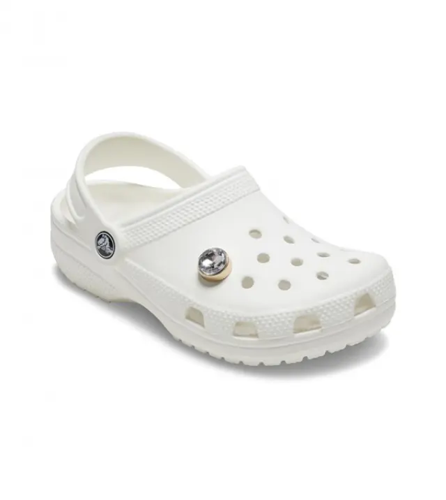 Crocs Jibbitz Gold Clear Gem 10011782 - One Size 2