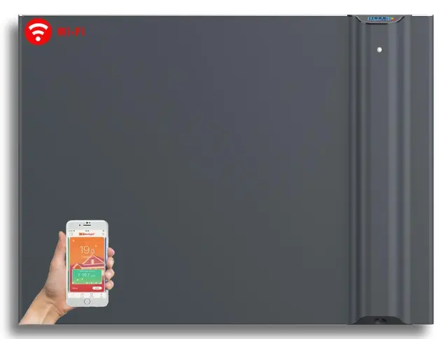 Radialight Klima WiFi 750 Watt Ανθρακί - Ψηφιακός Θερμοπομπός Διπλής Λειτουργίας