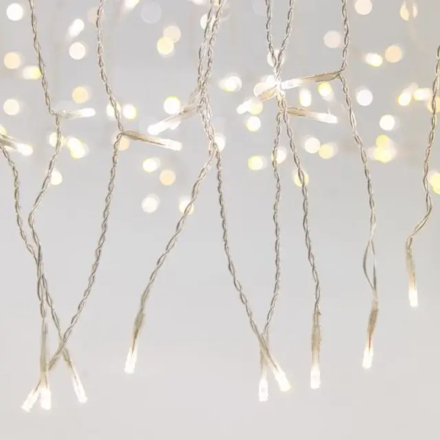 Κουρτίνα 360 LED Με Πρόγραμμα Με Μνήμη Τηλεχειριστήριο Χρονοδιακόπτη Και Dimmer 20 Γραμμέςx18 LED Θερμό Και Λευκό Φως IP44