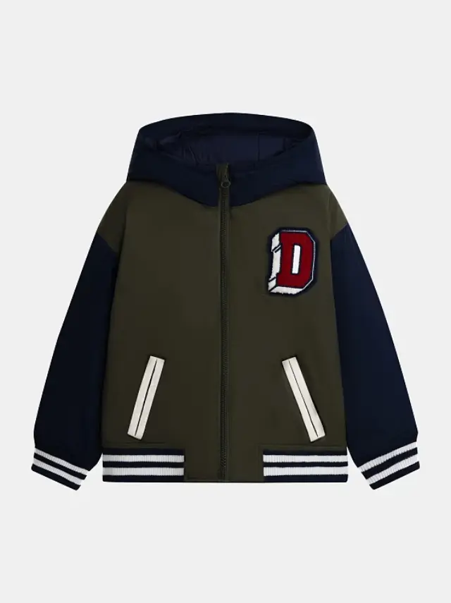 Παιδικό Μπουφάν για Αγόρια Varsity Khaki ΜΠΛΕ