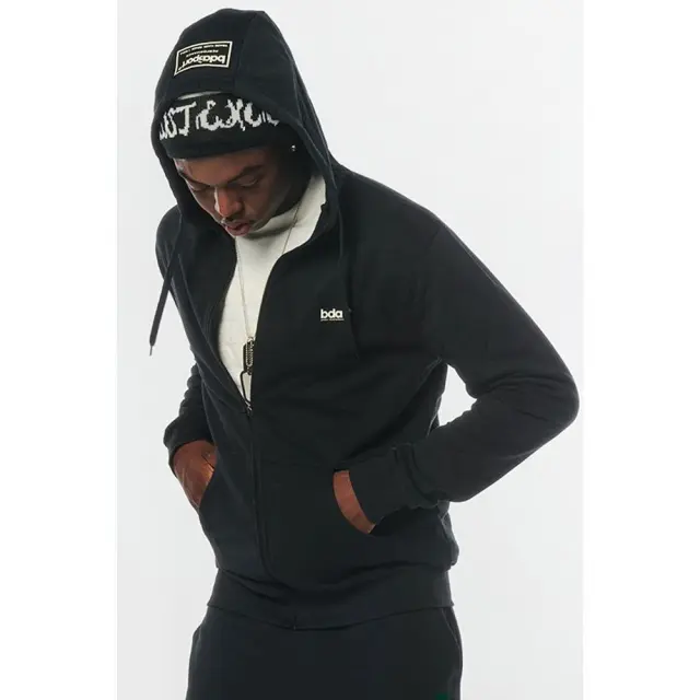 Body Action Full Zip Hoodie (073216-01-Black) - Μαύρο