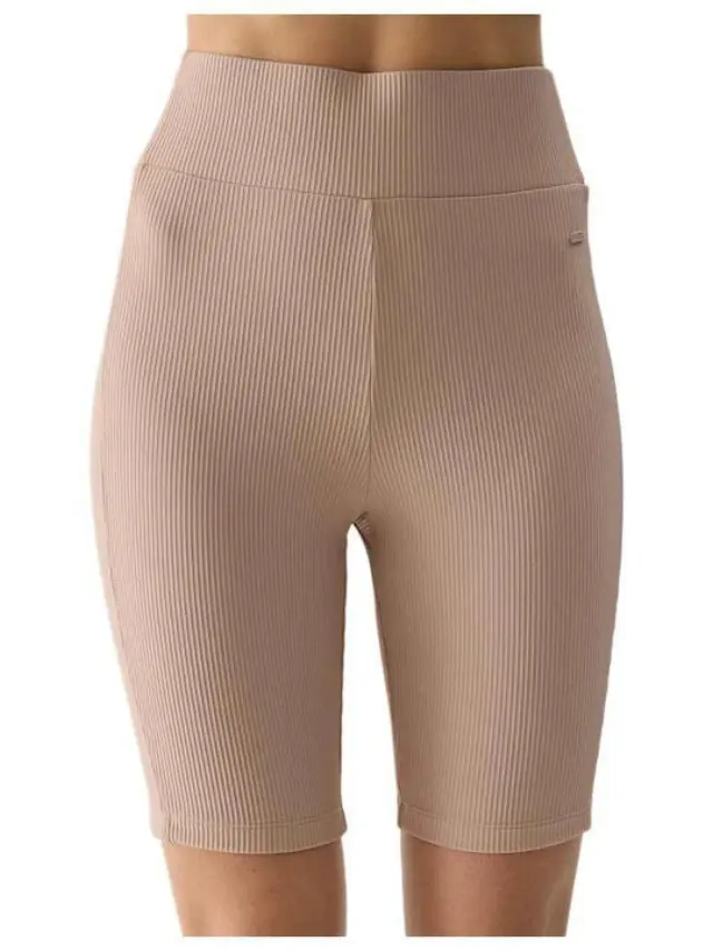 4F Women's Ribbed Knit Biker Leggings 4FWSS24TTIGF150-83S 2