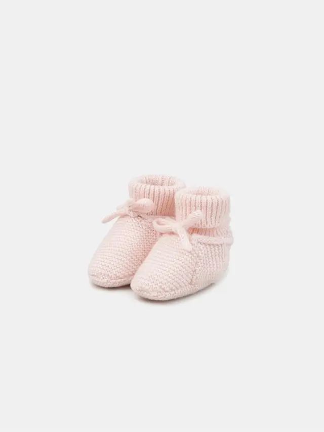 Βρεφικά Καλτσάκια για Κορίτσια Soft Knit ΡΟΖ 2