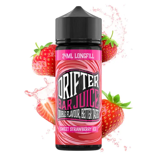Sweet Strawberry Ice 24ml (120ml) - Drifter Bar Juice Flavorshots