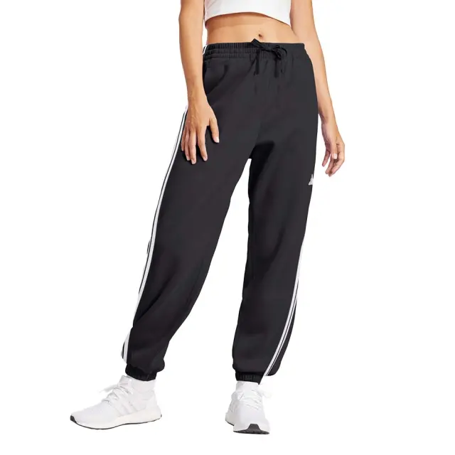 adidas Sportswear Women's 3Stripes French Terry Cuffed Pants Μαύρο JD5302 (adidas Sportswear) - Large