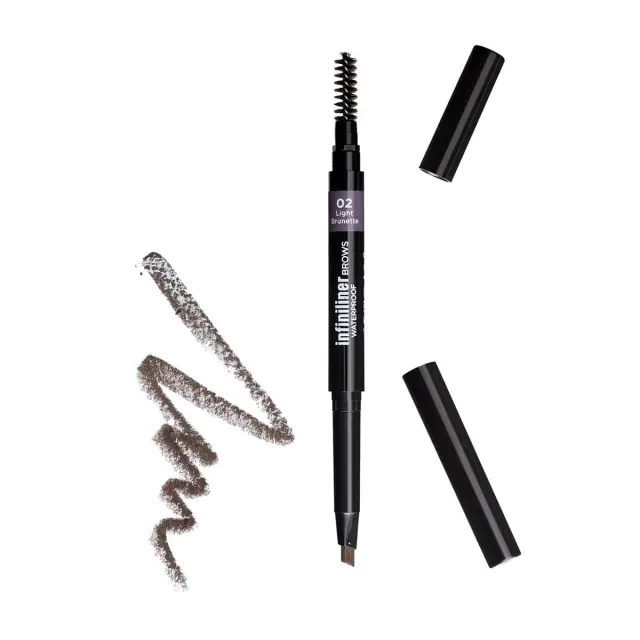 Mon Reve Infiniliner Gel Waterproof Brow Pencil 0.3ml | Απόχρωση 02 Light Brunette