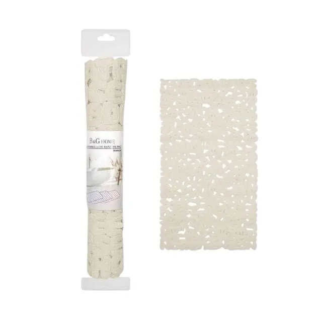 Αντιολισθητικό πατάκι μπάνιου - M0832 - 36x66cm - Beige - 21075