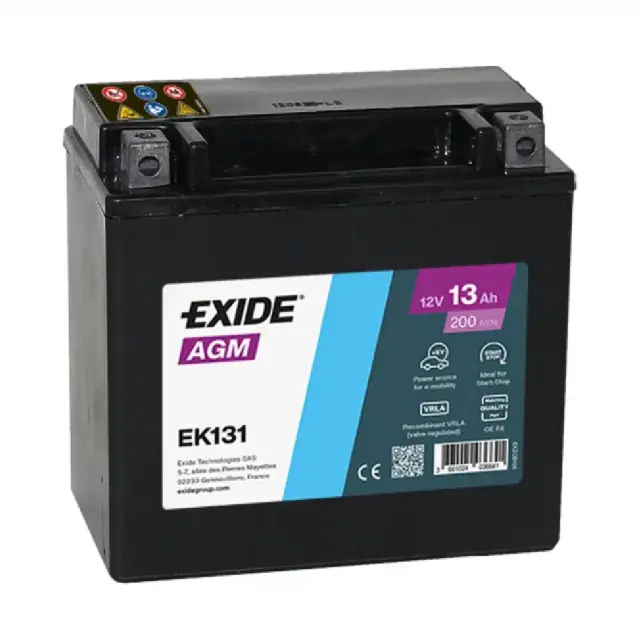 Μπαταρία EXIDE AGM AUXILIARY EK131 12V 13Ah 200A (EN)