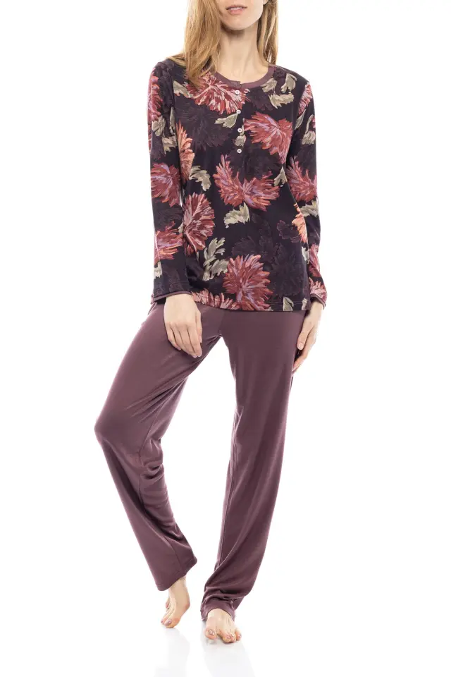 W1117 - Type - PYJAMA PURPLE FLOWERS