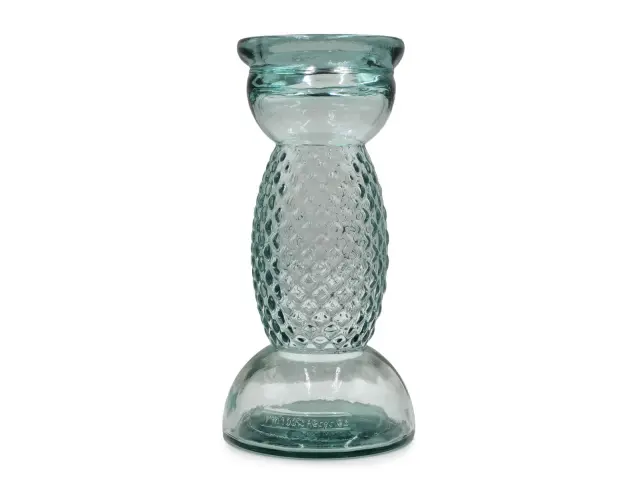 Κηροπήγιο Glass Drops Diamante (4773) Aπό 100% ανακυκλωμένο γυαλί, Διαστάσεων Ø 14 x Υ 28 cm 4773 2