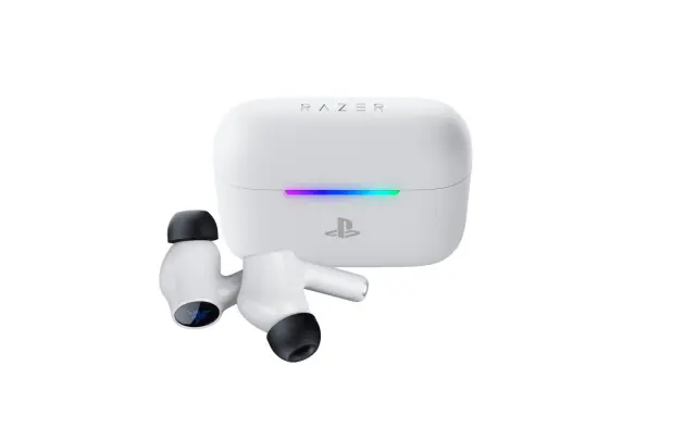 Razer Hammerhead V3 X HyperSpeed for PlayStation Wireless Gaming Earbuds 2.4GHz + Bluetooth 5.3 με 3D Audio, 35 Ώρες + IPX4 – PS5 2