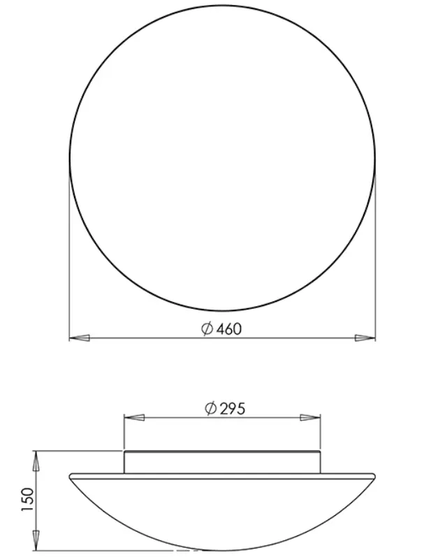 Pandora 2433-64 Ø46 φωτιστικό πλαφονιέρα Άσπρο 2
