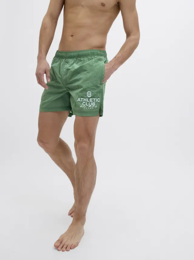 JPSTMAUI CRINKLE NYLON SWIM STYD SS25 pine green 2