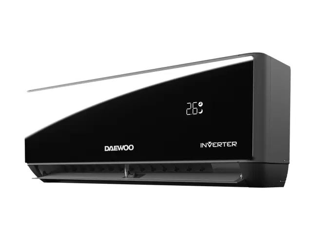 Κλιματιστικό Inverter Daewoo Pro DAC-24PROBK - 24000 Btu, Εξελιγμένα Φίλτρα με Αποστείρωση, Ροή Αέρα 4ων Κατευθύνσεων - Wi-Fi - Eνεργειακή Kλάση A++/A+++DAC-24PROBK - 33.3x110x22.2cm
