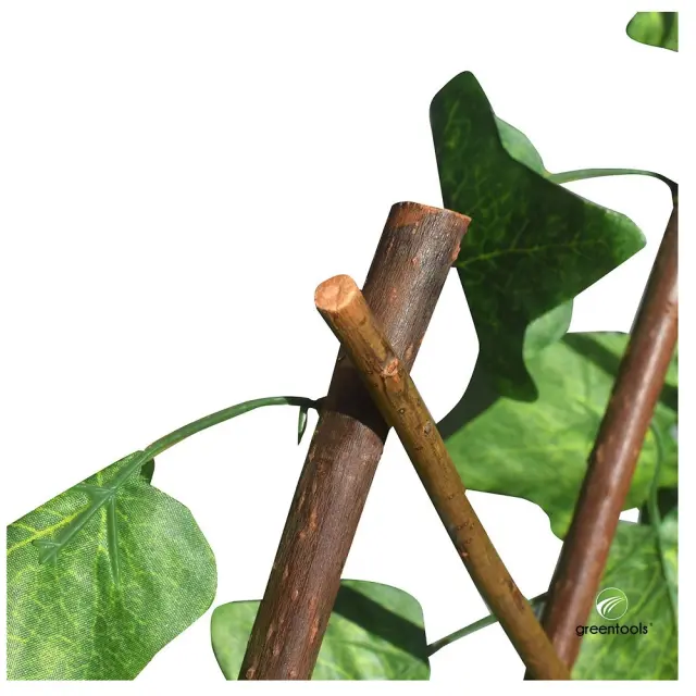 Green Tools GD116 Συνθετική πλαστική φυλλωσιά με πέργκολα ξύλινη 1x2m Πράσινο / 103378 2