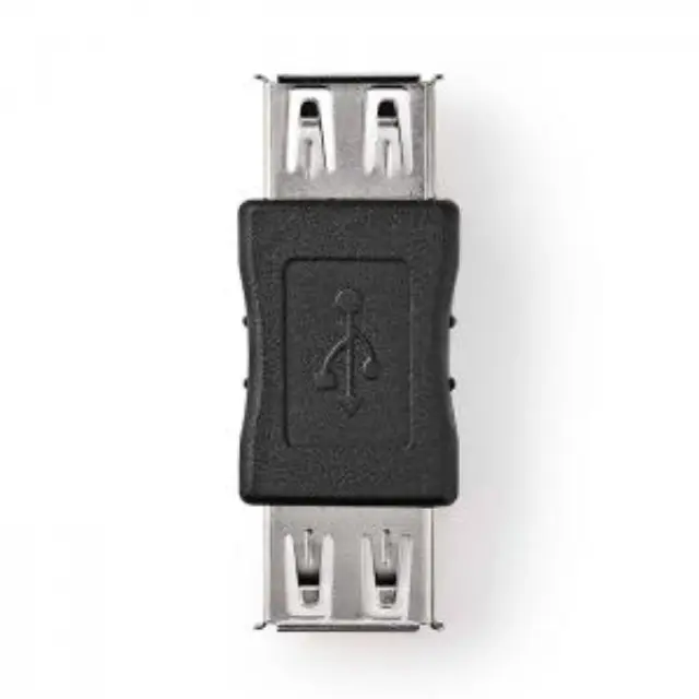 Αντάπτορας USB High-Speed A θηλ. - USB A θηλ., σε μαύρο χρώμα. 2