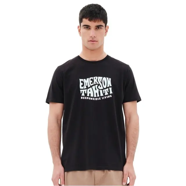 Emerson Tahiti Responsible Living T-Shirt (221.EM33.07-Black) - Μαύρο