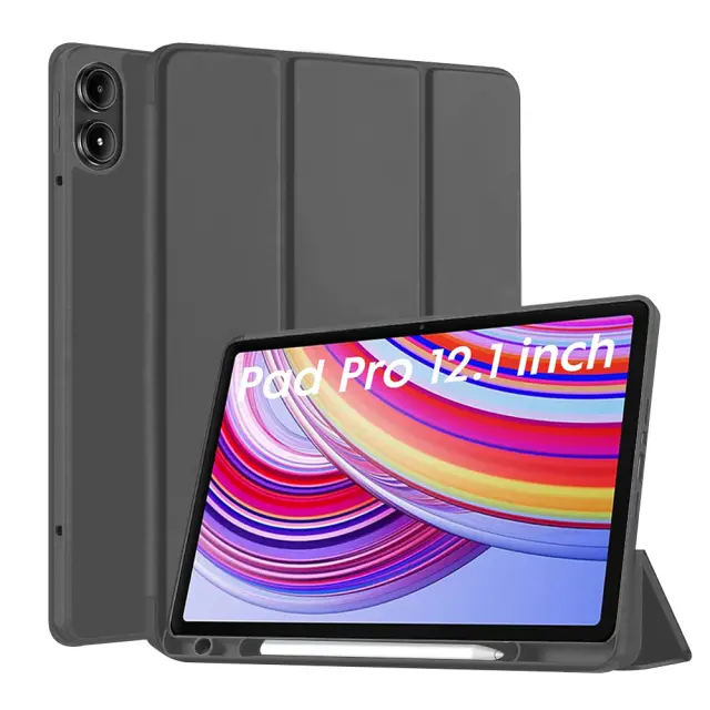 Techsuit - Flex Trifold - Xiaomi Redmi Pad Pro 12.1 / Poco Pad 12.1 - Black