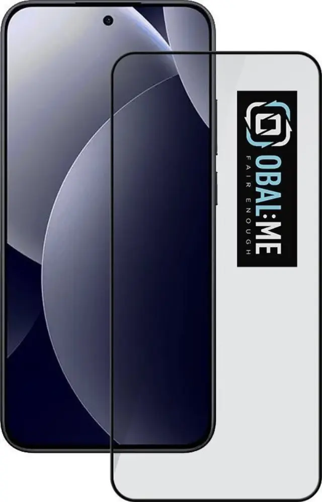 OBAL:ME 5D Glass Screen Protector for Xiaomi Redmi Note 15 Pro+ 5G/Poco M8 Pro 5G Black