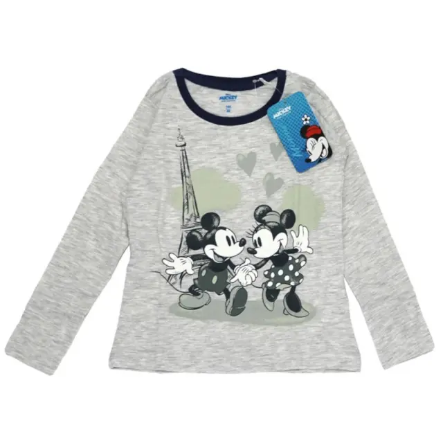 Πιτζάμα Μακρυμάνικη Minnie Grey Melange Navy Lines 8020342 - 6-7 Y (122cm) 3