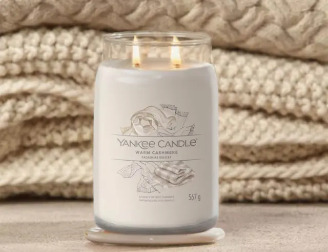 Αρωματικό Κερί Yankee Candle με διάρκεια καύσης έως 80 ώρες και άρωμα Warm Cashmere1701379E