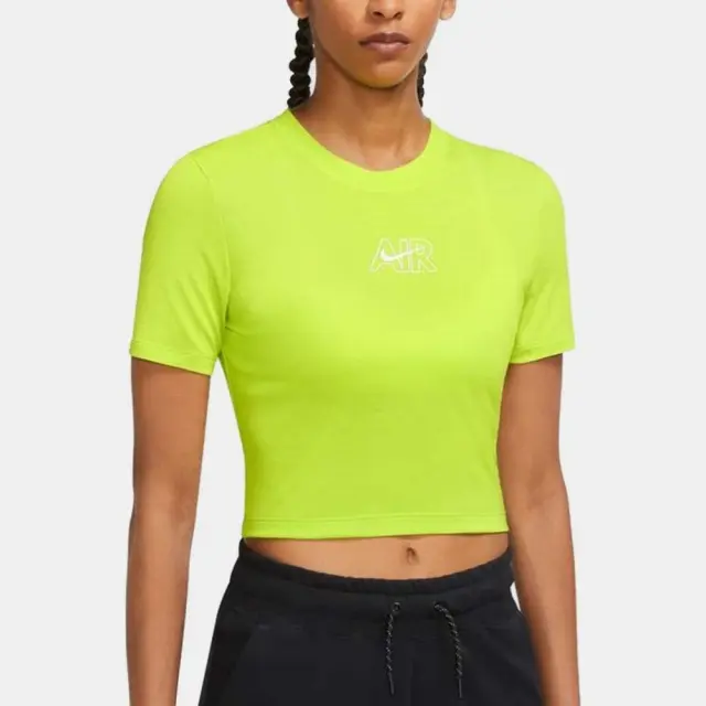 Nike Air Crop T-Shirt (DN5852-321) - Λαχανί 2