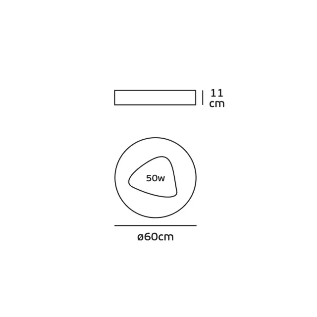 Cloud 04242CE/W/W/60 Φωτιστικό LED οροφής λευκό Άσπρο Γκρί 3