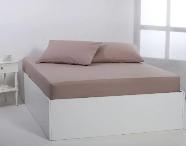 Βαμβακερό σεντόνι essentials (165cm x 267cm) mashroom - -