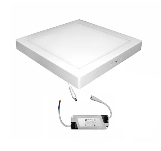 LED ΦΩΤΙΣΤΙΚΟ ΟΡΟΦΗΣ ΑΛΟΥΜΙΝΙΟΥ ΤΕΤΡΑΓΩΝΟ 24W 3000K ΛΕΥΚΟ