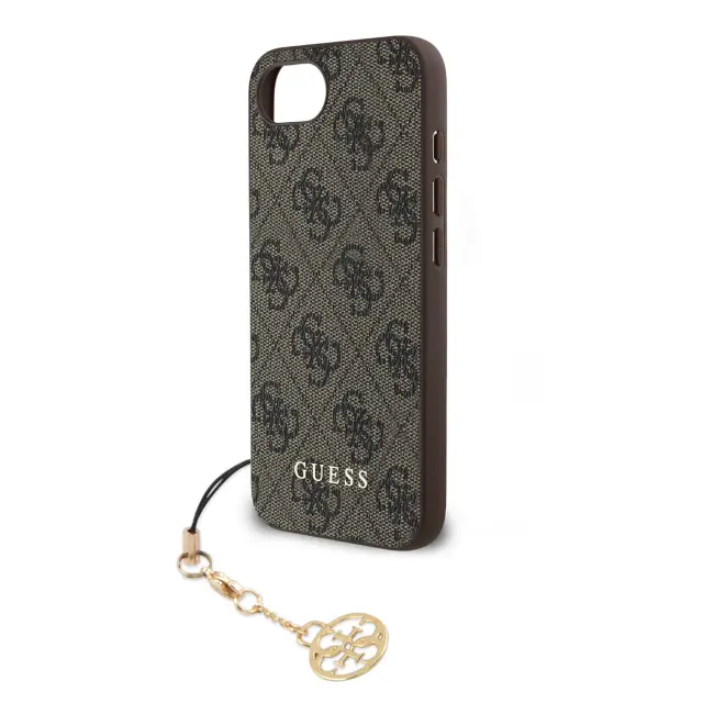 Guess 4G Charm Case for iPhone 16e/17e Tone on Tone Brown 3